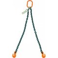 Mazzella Mazzella Lifting B151098 3' Double Leg Chain Sling W/ Grab Hook S5193203D02